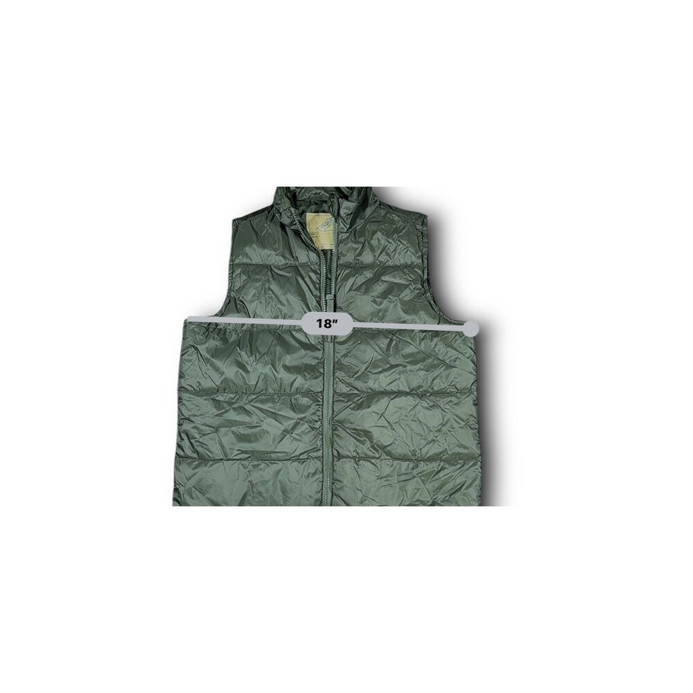 Thereabouts‎ Army Green Puffer Vest L 14/16 - Picture 4 of 10